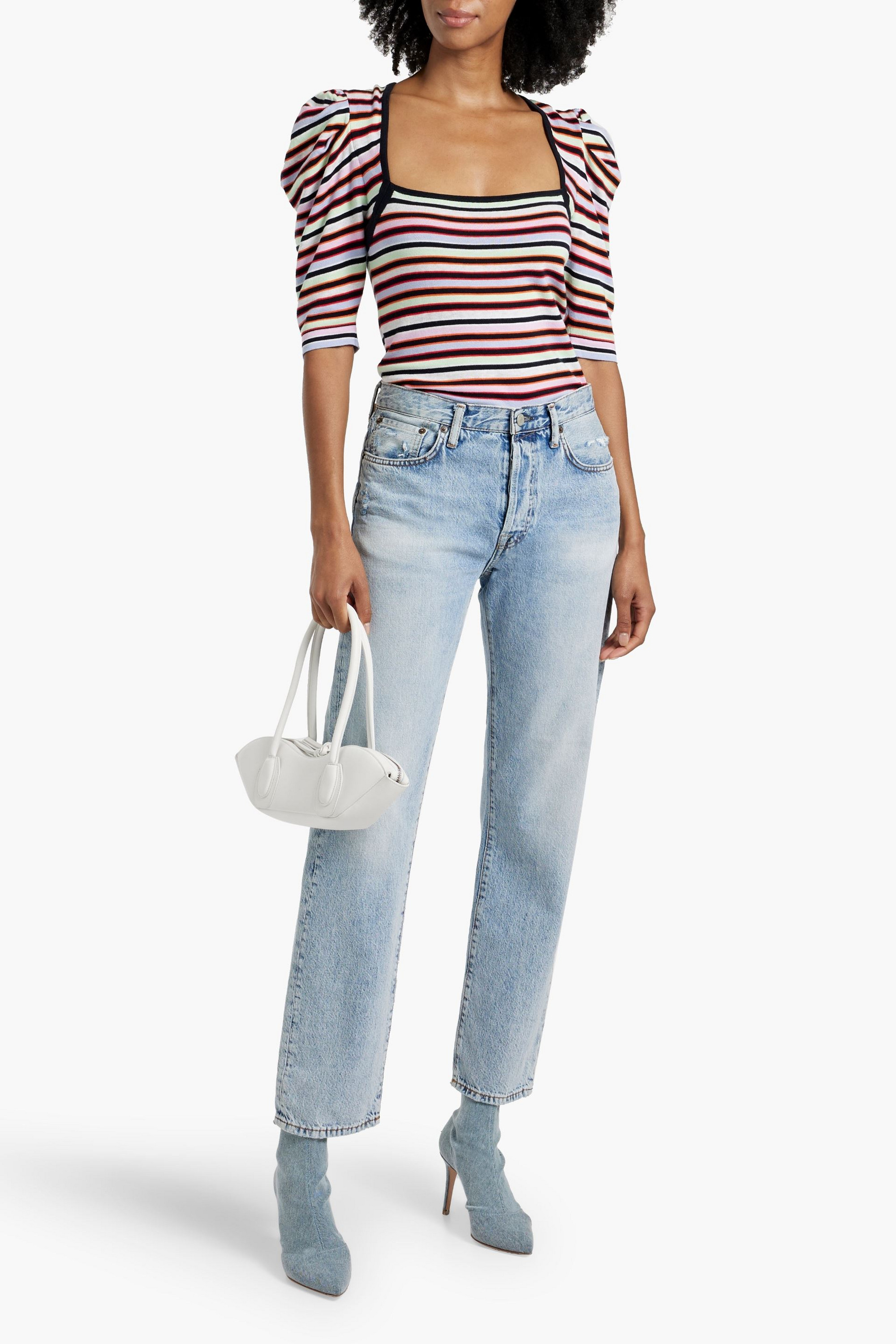 COTTON BY AUTUMN CASHMERE Striped cotton top