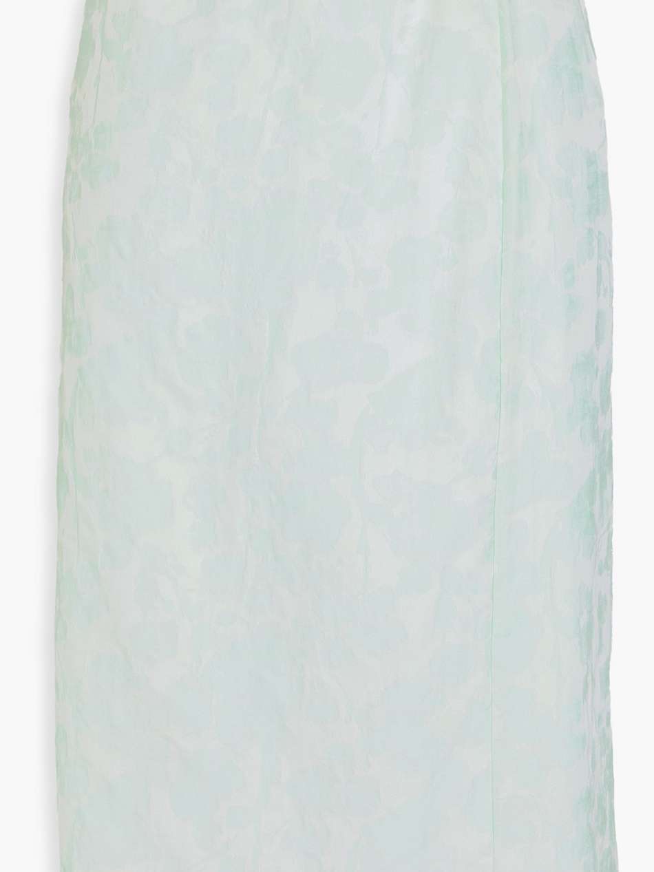 cotton-blend jacquard skirt