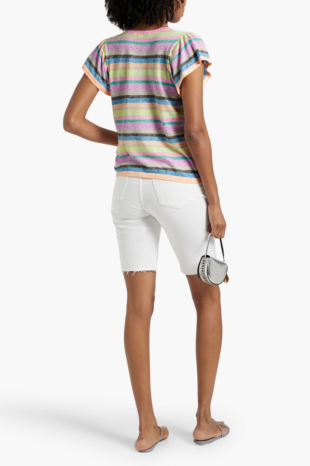 COTTON BY AUTUMN CASHMERE Striped cotton-jersey T-shirt