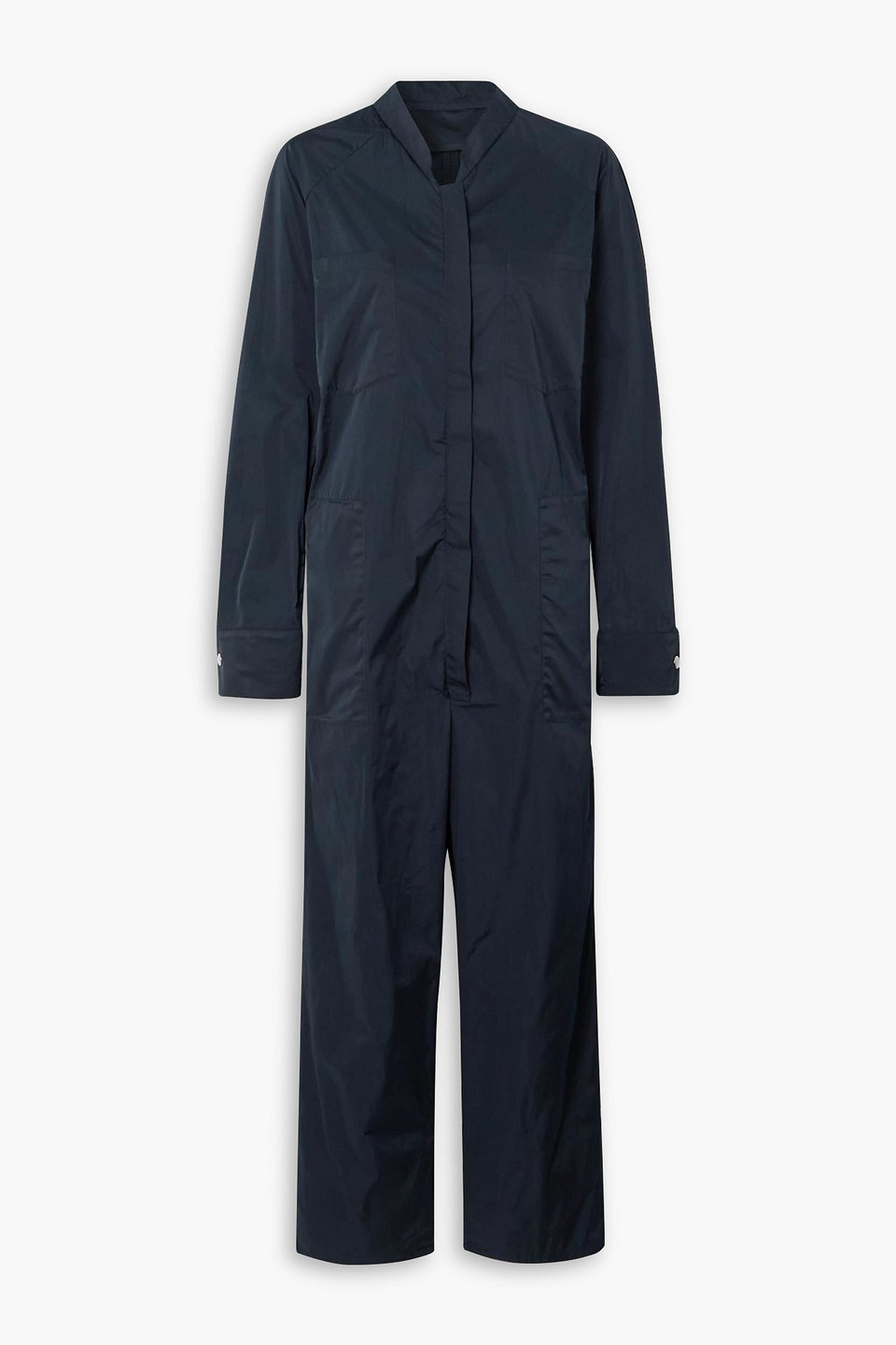 Kassl Editions Taffeta Jumpsuit In Midnight Blue