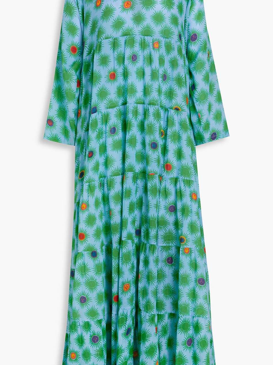 alba printed cotton-voile maxi dress