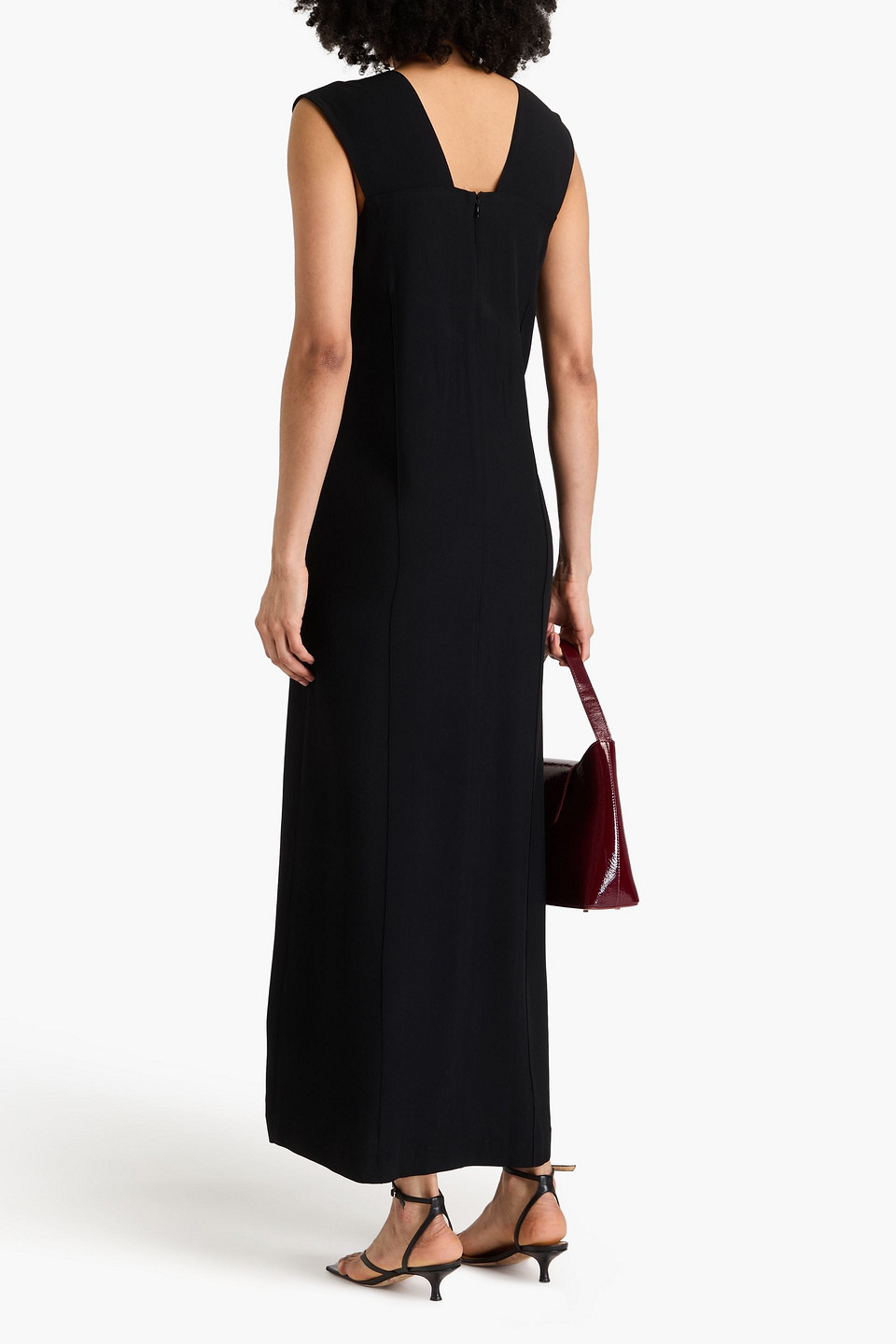 Bite Studios Crepe Maxi Dress In Black