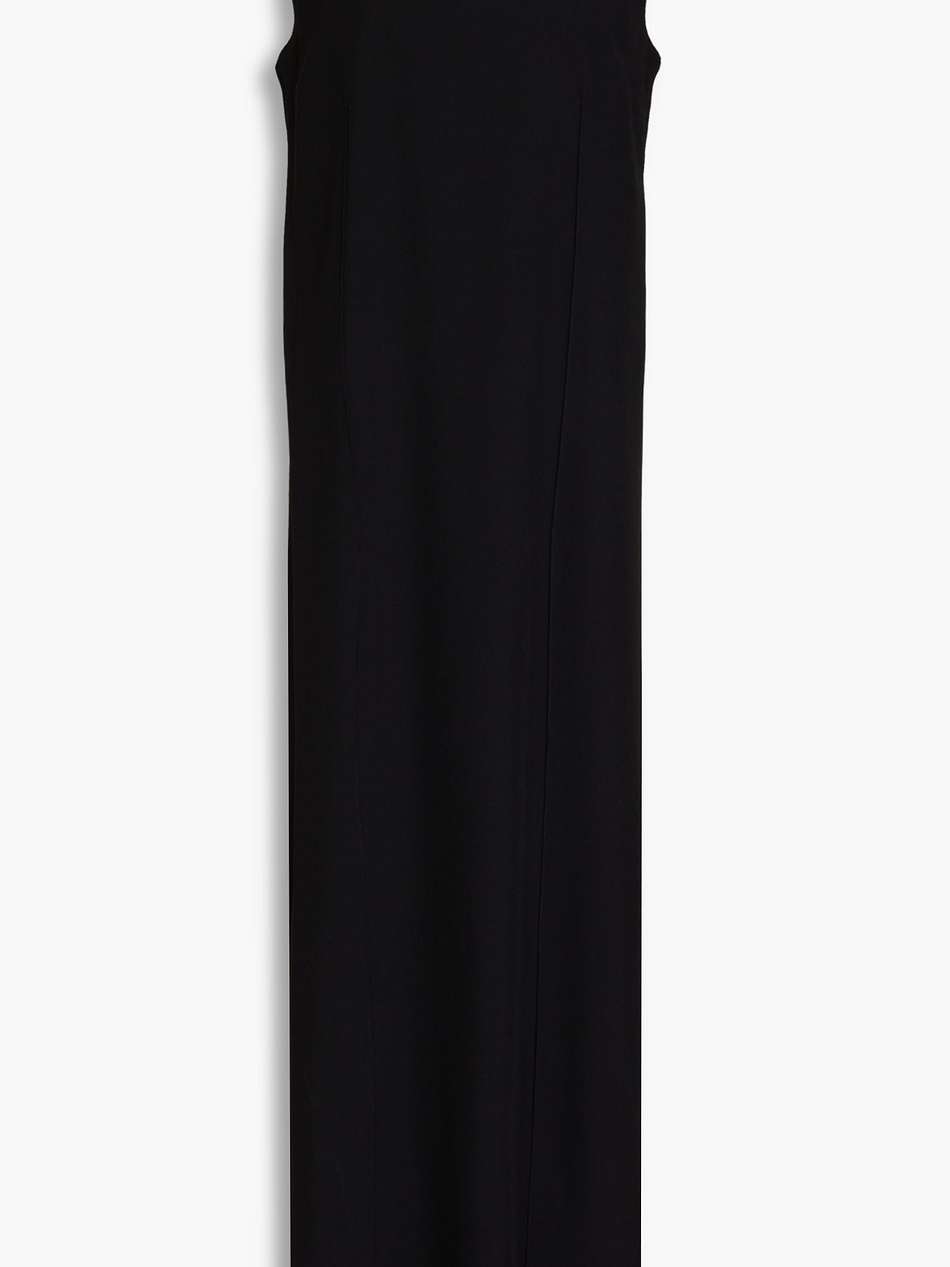 crepe maxi dress