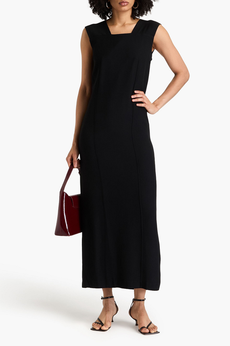 Bite Studios Crepe Maxi Dress In Black