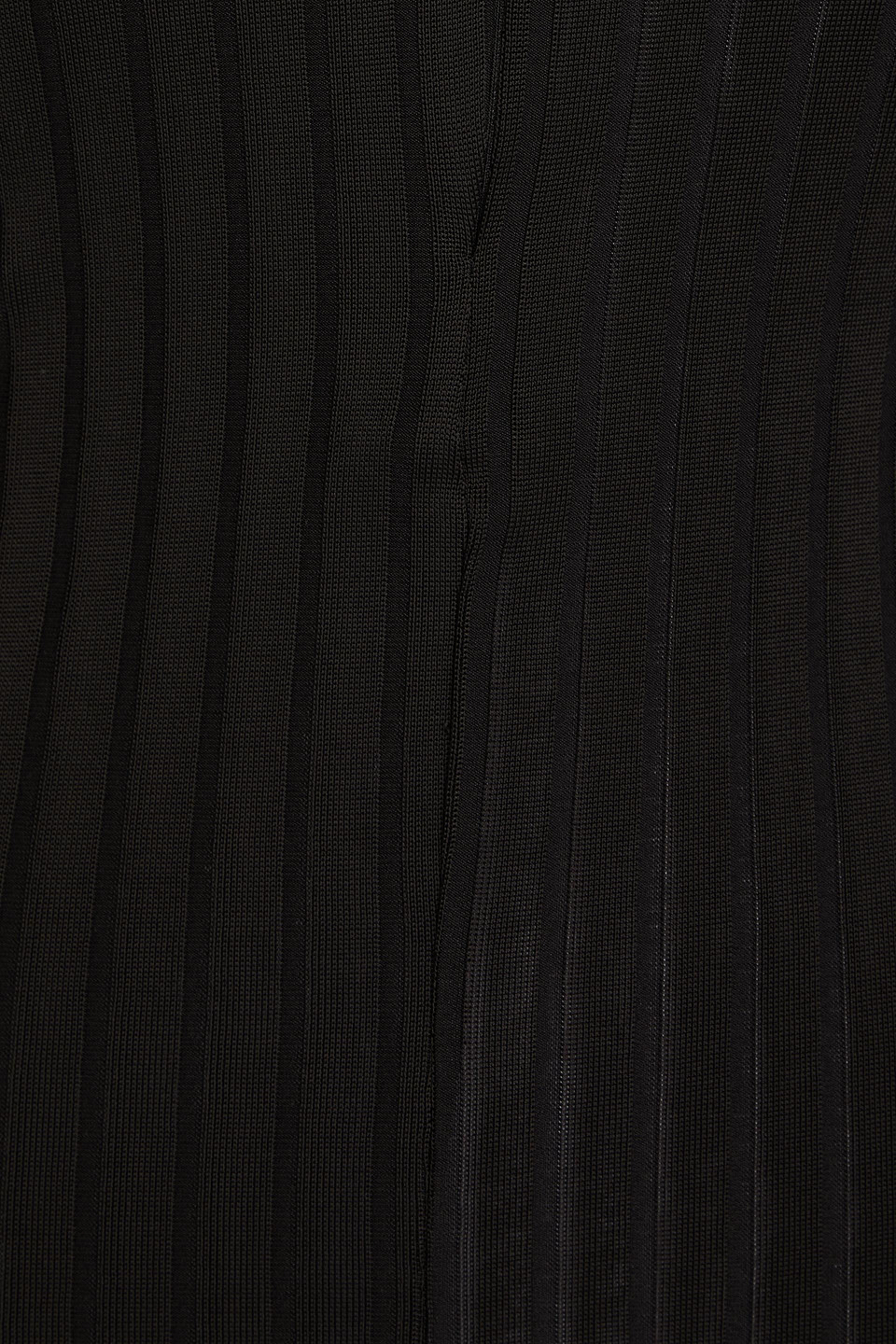 Bite Studios Half Zip Rib Top In Black
