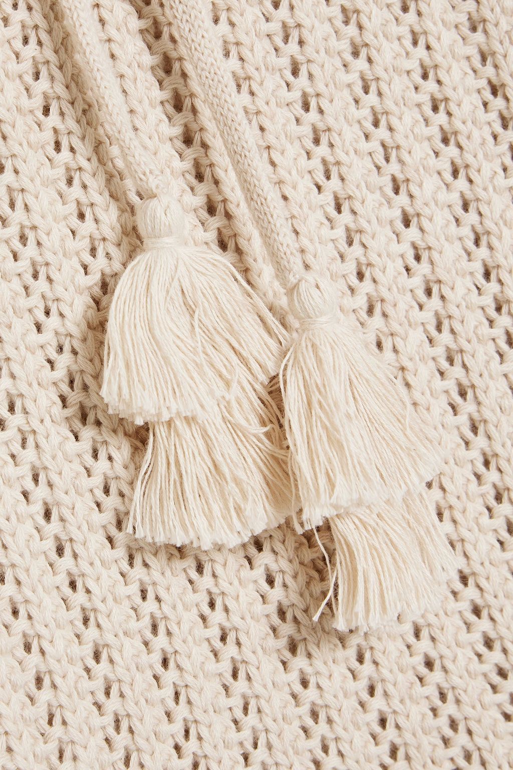 AUTUMN CASHMERE Crocheted cotton hoodie