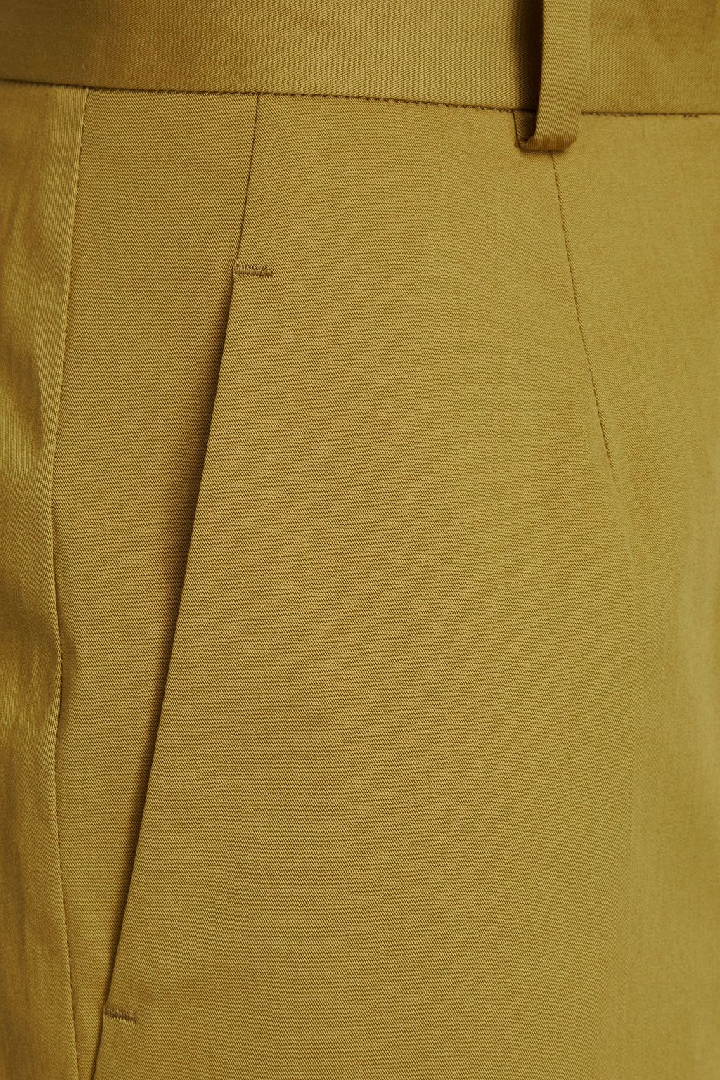 ANOTHER TOMORROW Stretch-cotton twill wide-leg pants