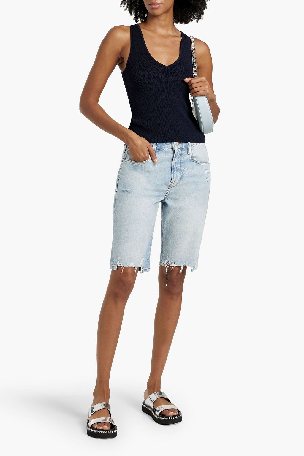 AUTUMN CASHMERE Cable-knit tank