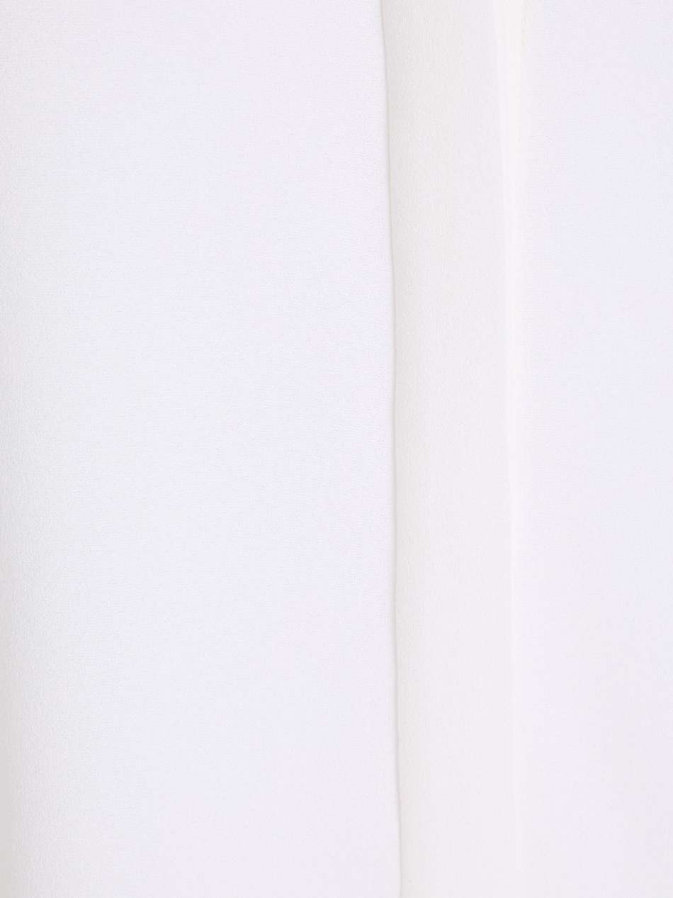 pleated stretch-crepe blouse