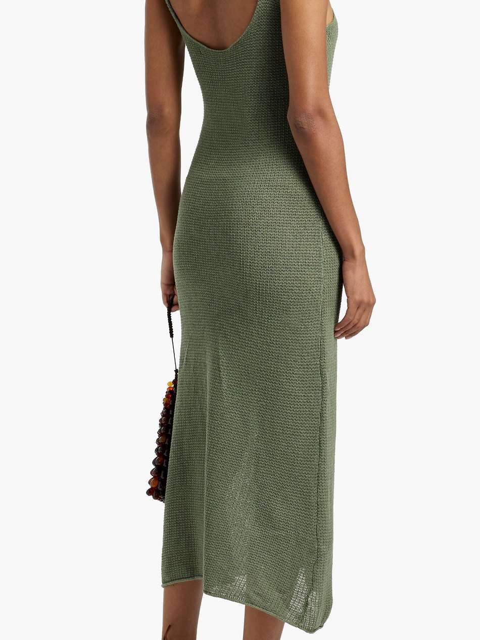 linen midi dress