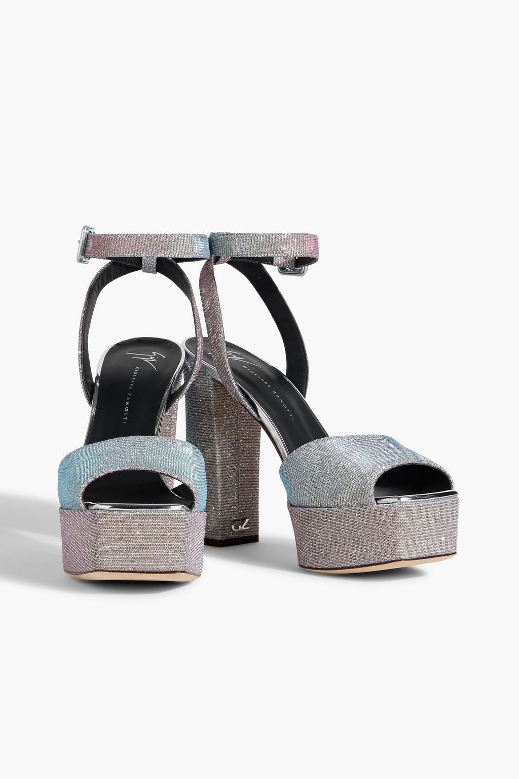 GIUSEPPE ZANOTTI Blasvegas lamé platform sandals