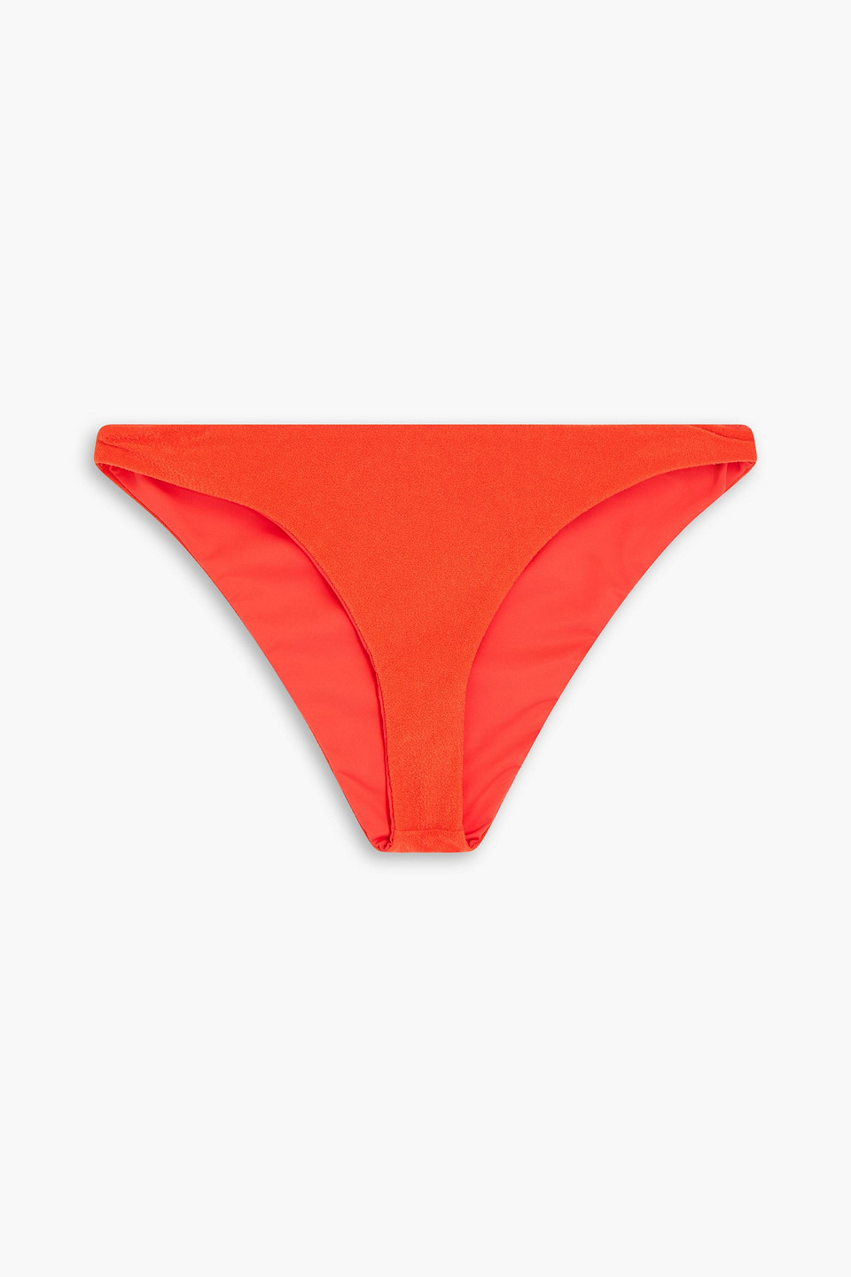 Jade Swim Most Wanted Terry Bottom In Poppy Terry In Tomato Red