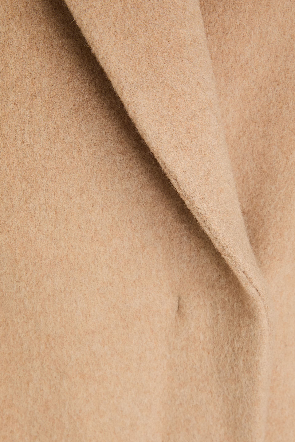 ANOTHER TOMORROW BRUSHED WOOL-FELT COAT