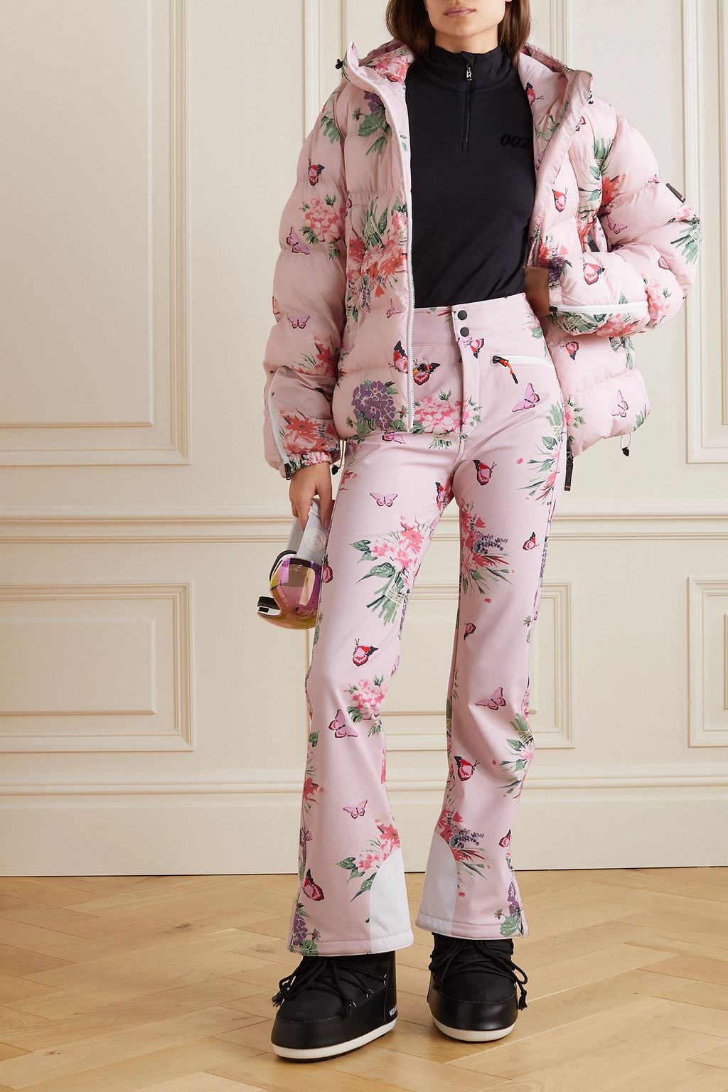 BOGNER FIRE + ICE X LOVESHACKFANCY Ireen floral-print bootcut ski pants