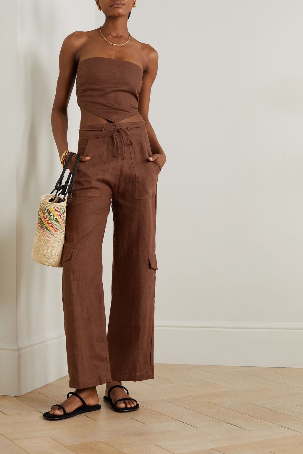 FAITHFULL Relais linen cargo pants