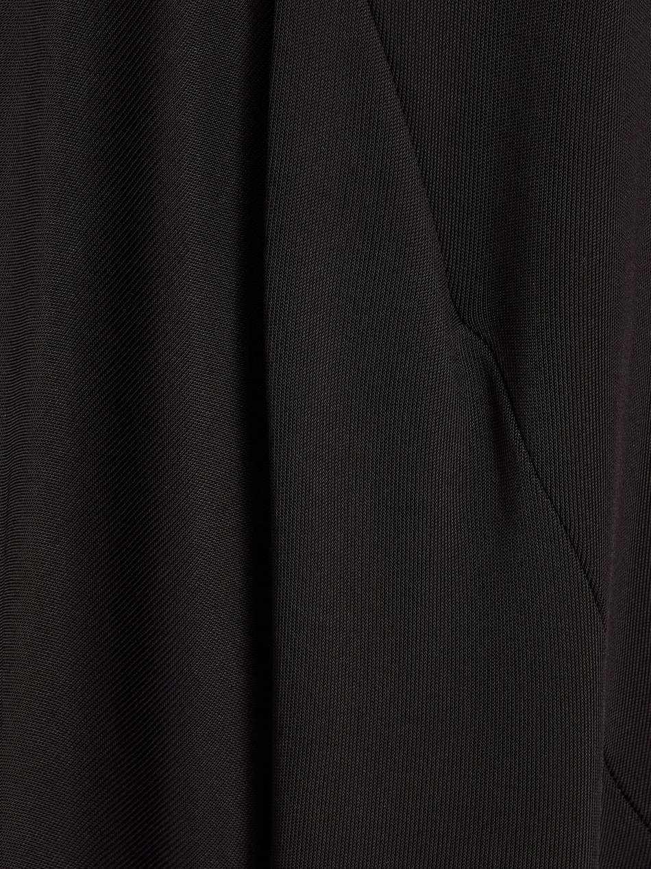 contour asymmetric pleated jersey midi dress
