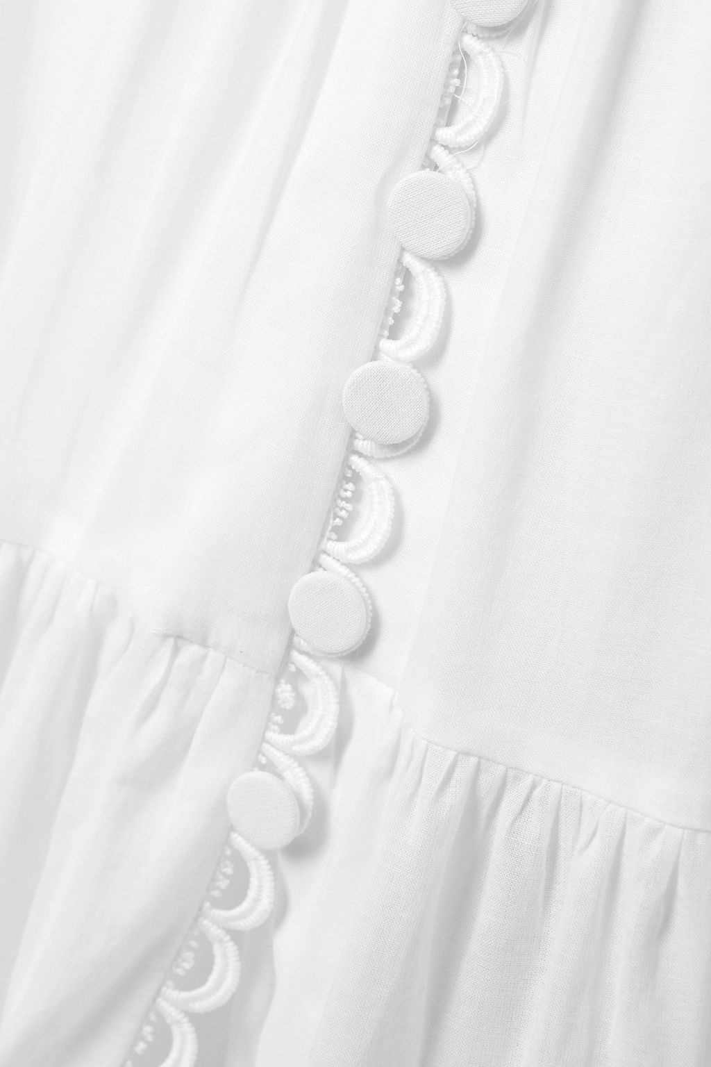 CHARO RUIZ IBIZA Melia tiered cotton-blend maxi dress