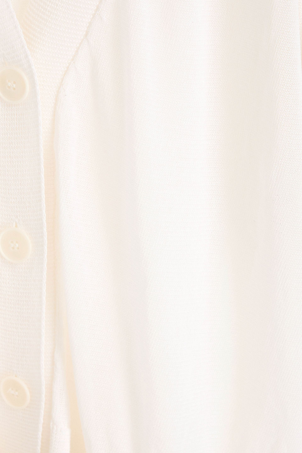 Bite Studios Silk And Cotton-blend Cardigan In Off-white
