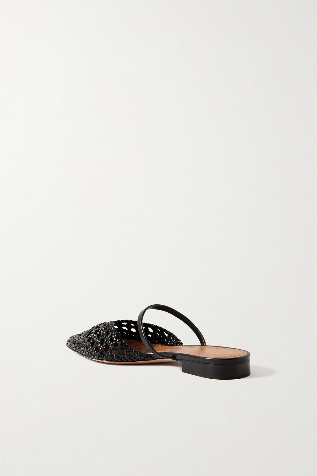 MALONE SOULIERS Marla woven leather point-toe flats