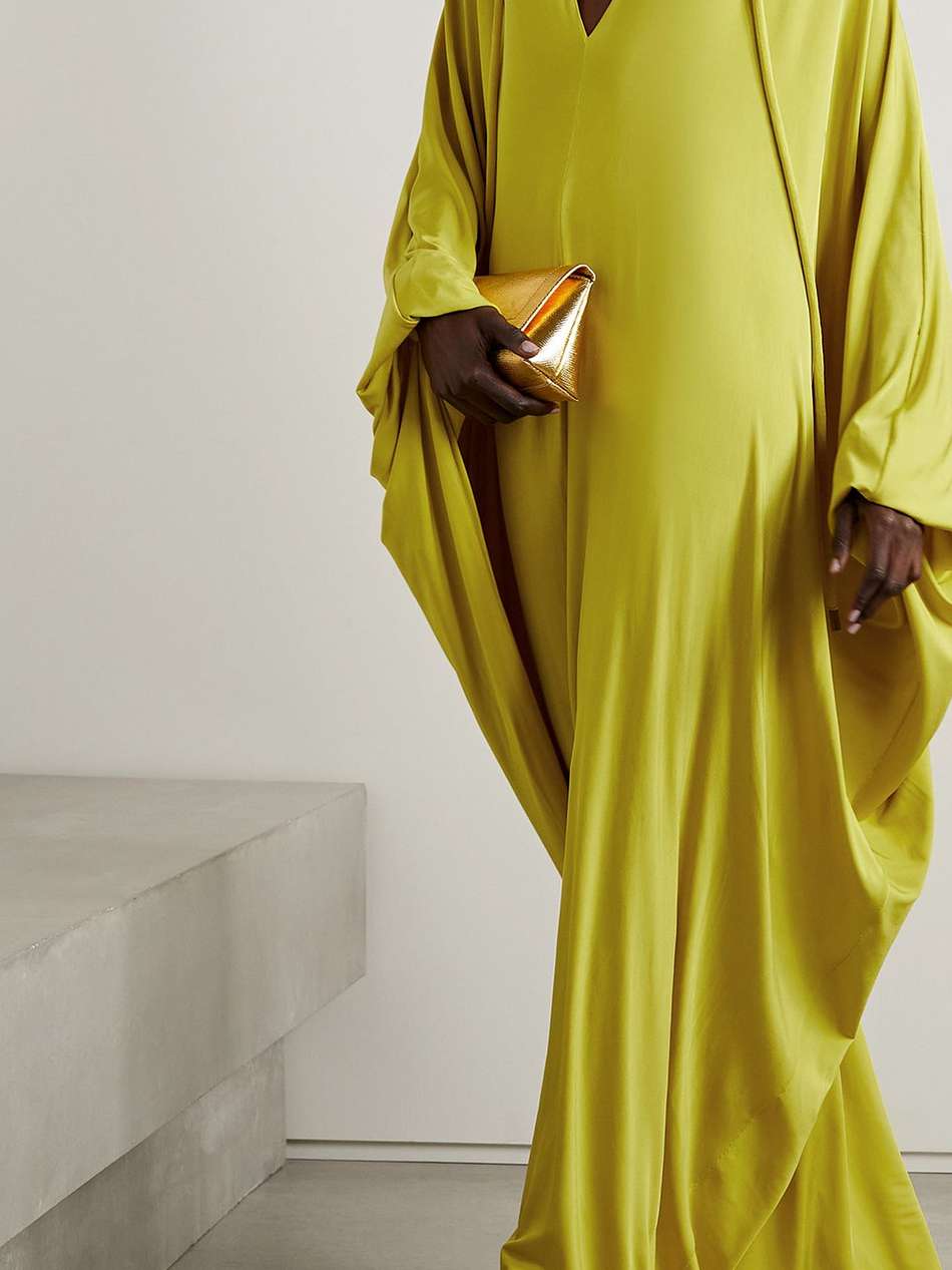 stretch-jersey gown