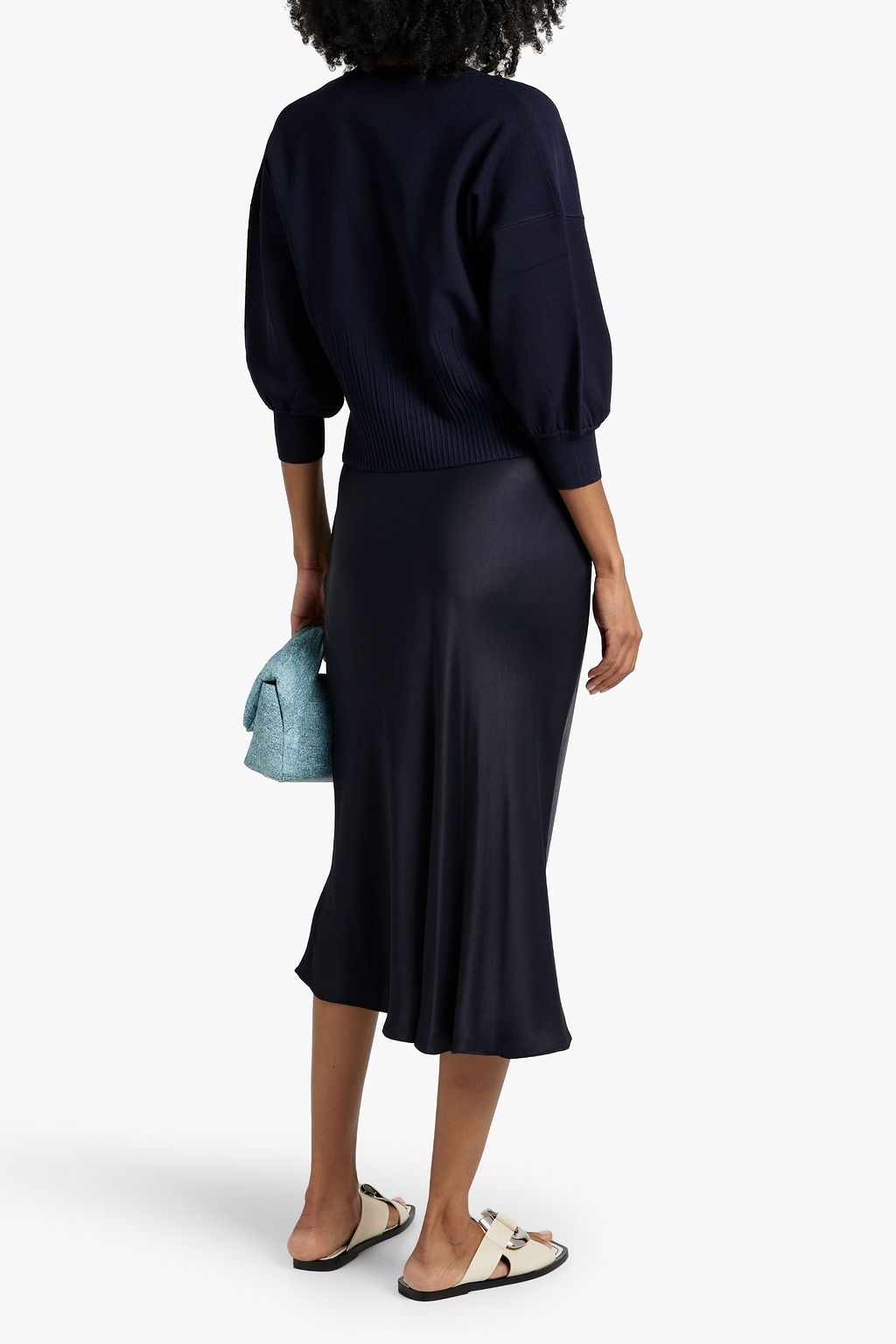 AUTUMN CASHMERE Stretch-knit cardigan