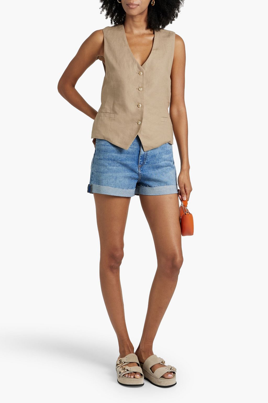 RAG & BONE Nina denim shorts