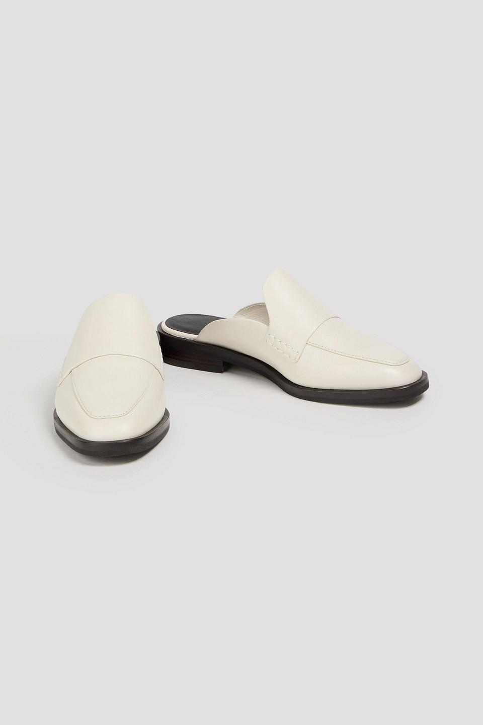 3.1 Phillip Lim Alexa Leather Slippers In Off-white