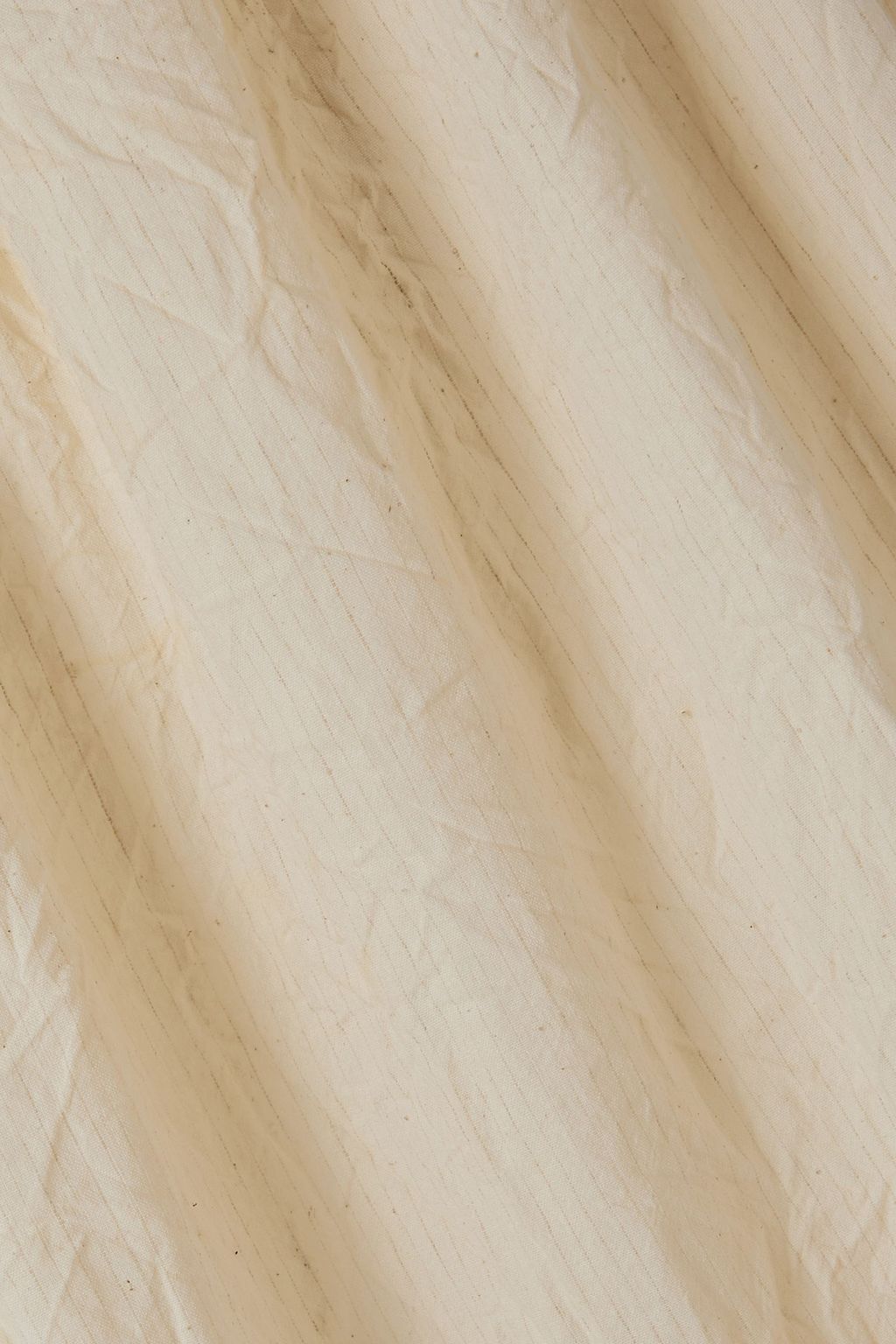 CORTANA Gilda striped cotton-blend midi dress