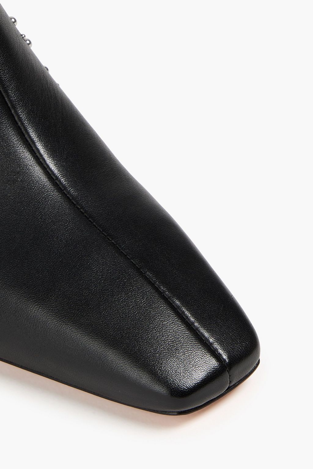 3.1 PHILLIP LIM بوت بطول الكاحل مصنوع من الجلد مزين بحلقات معدنية