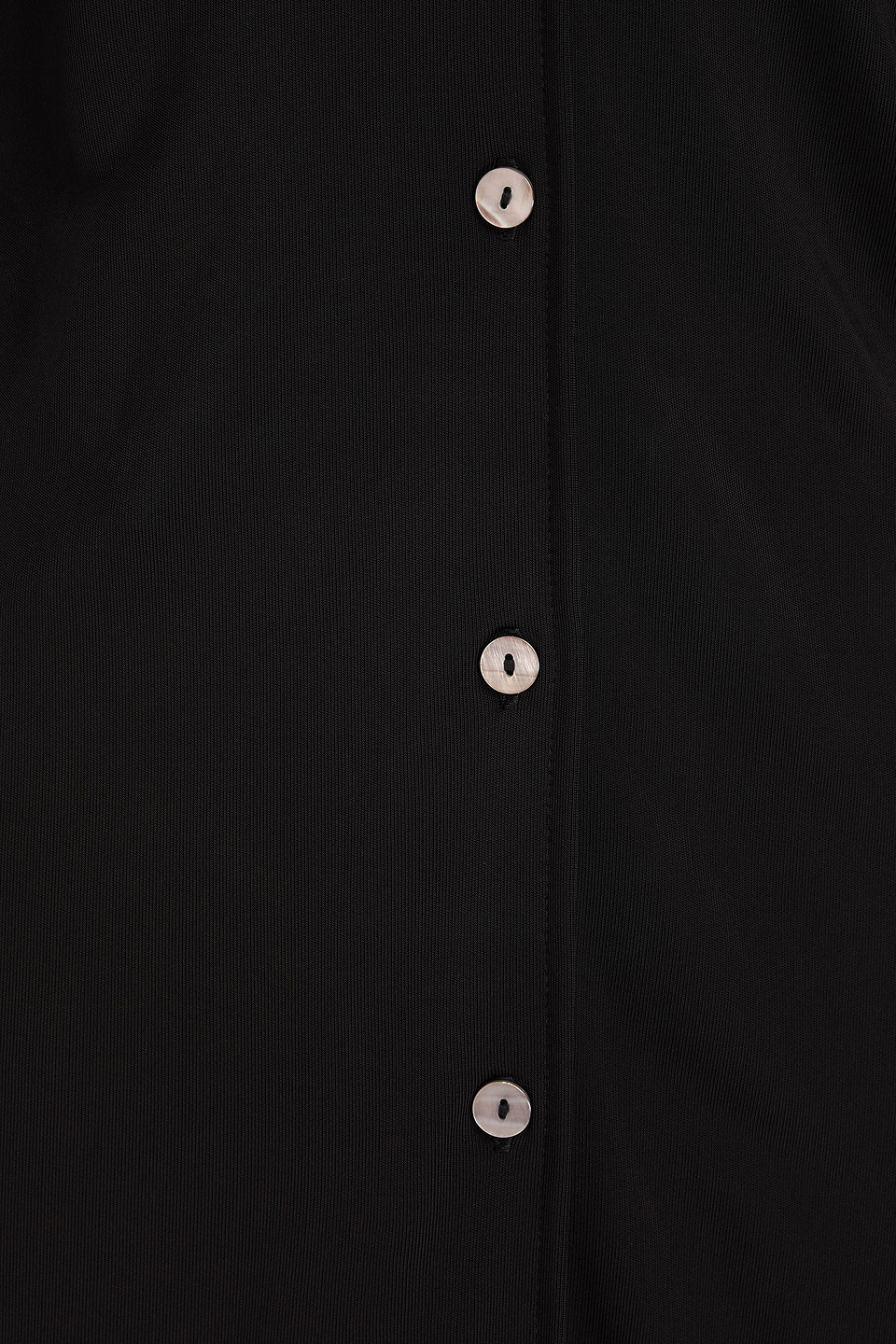 Bite Studios Open-back Jersey Maxi Shirt Dress In Black