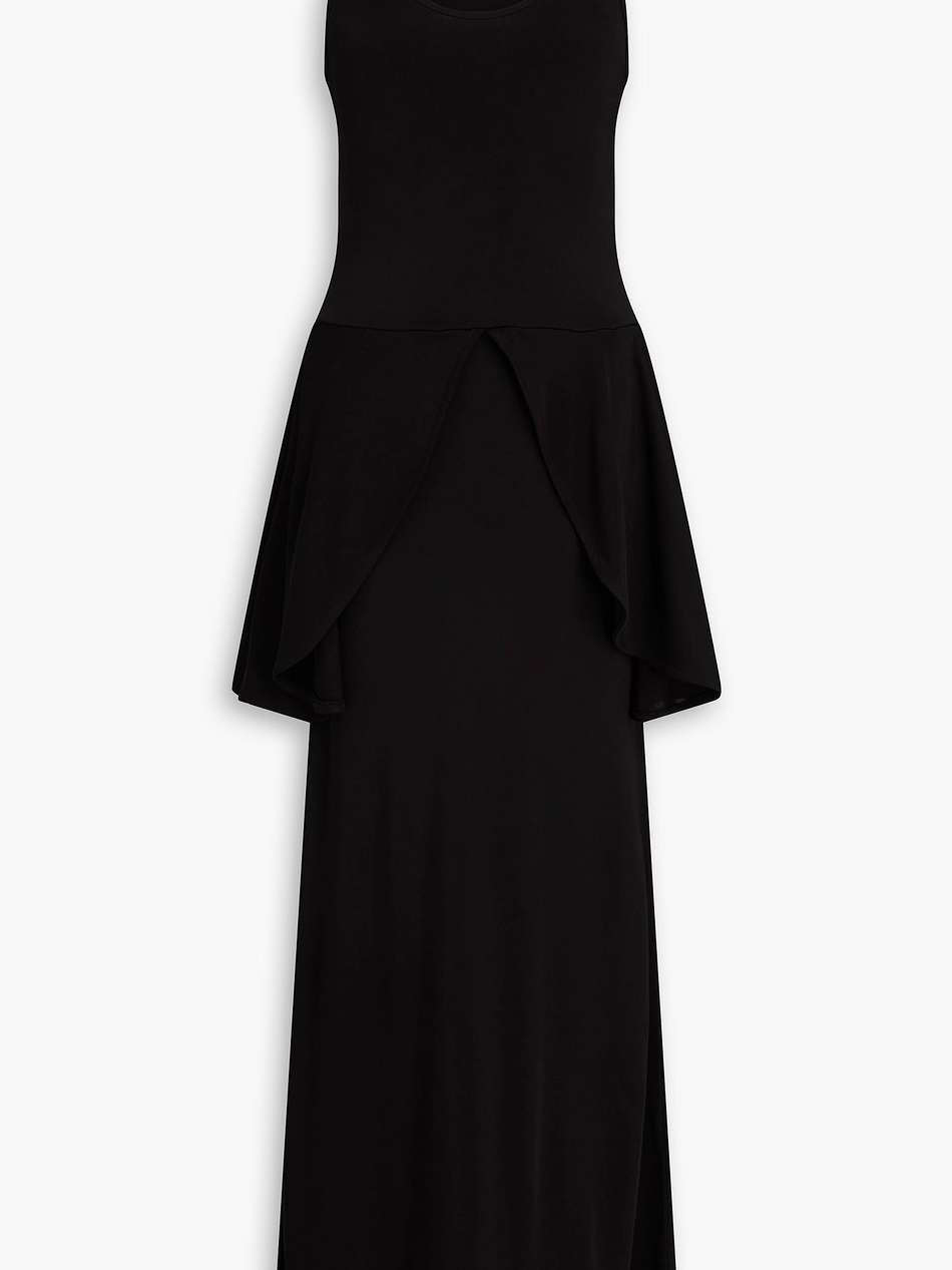 petal jersey peplum maxi dress