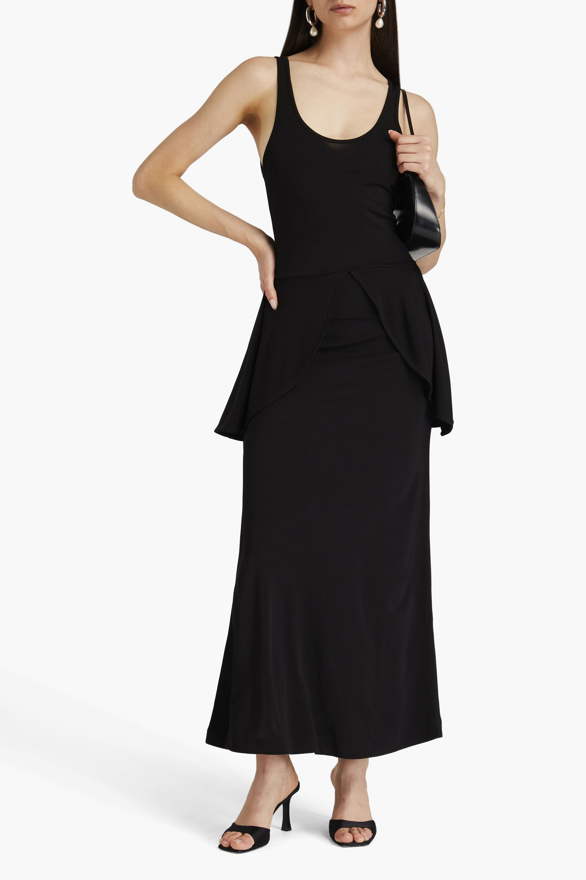 BITE STUDIOS Petal jersey peplum maxi dress