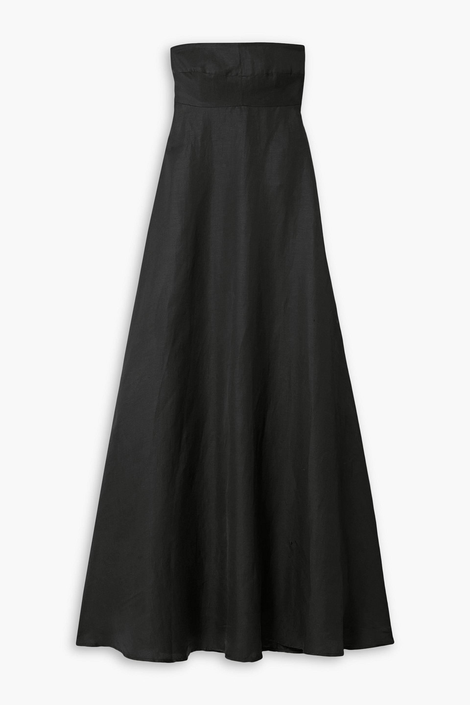 Bondi Born Montenegro Strapless Woven Maxi Dress In Black