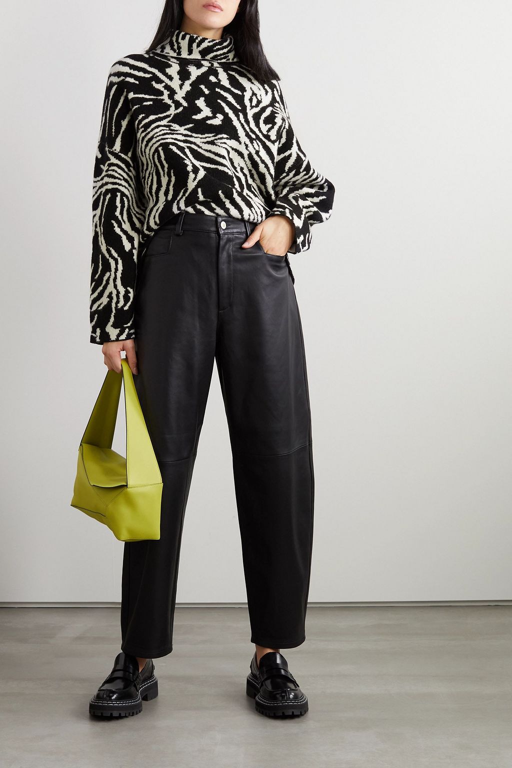 PROENZA SCHOULER Cashmere-blend jacquard turtleneck sweater