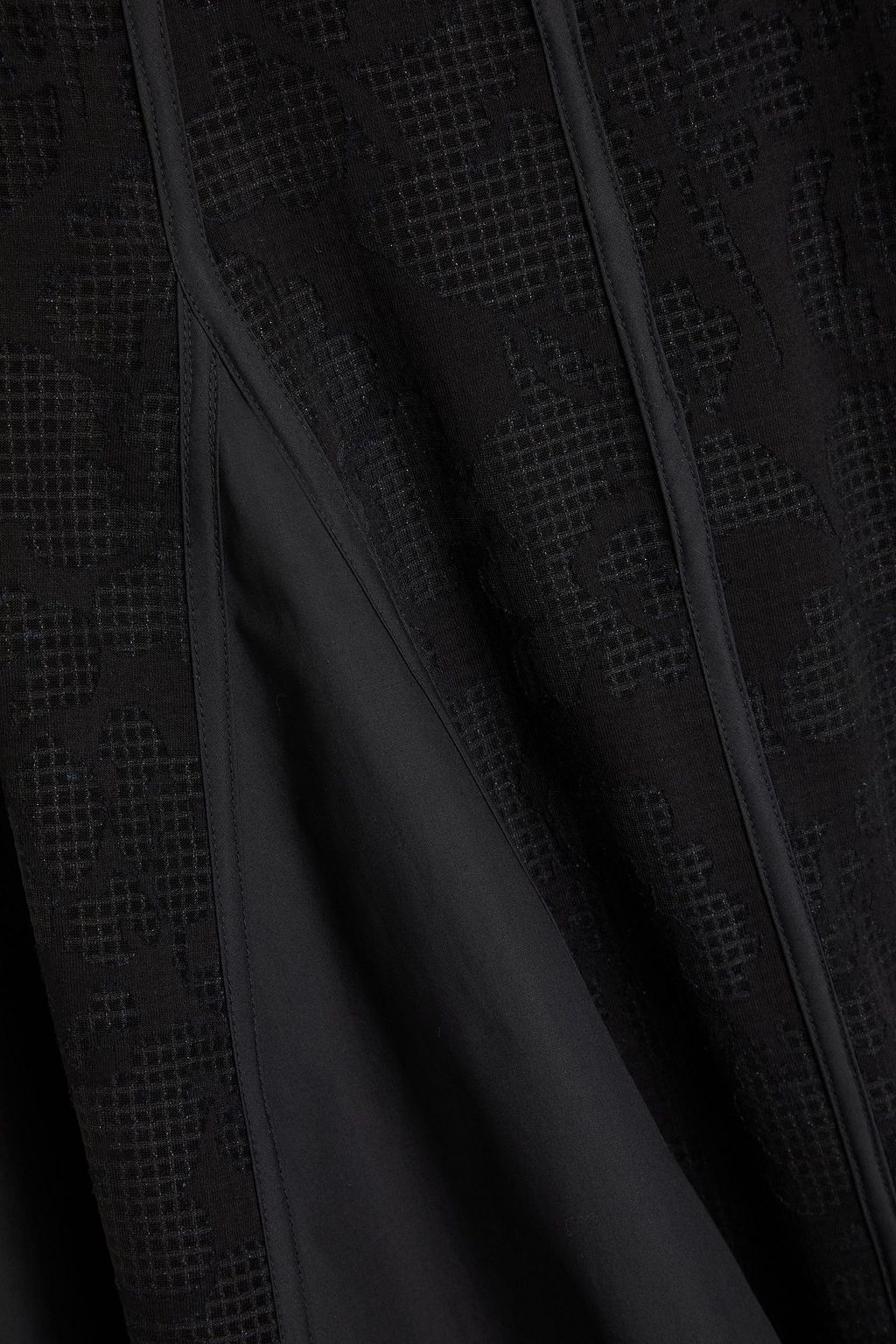 3.1 PHILLIP LIM ポプリン ミディスカート レースパネル