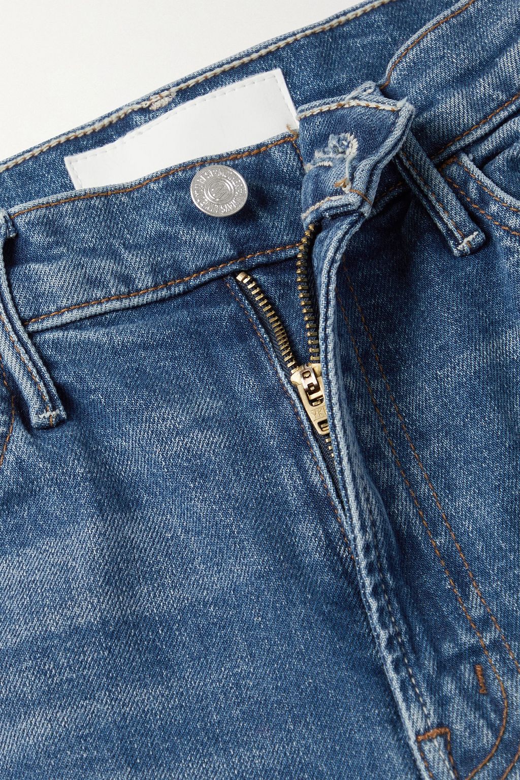 MOTHER Hustler Roller Heel Fray high-rise flared jeans