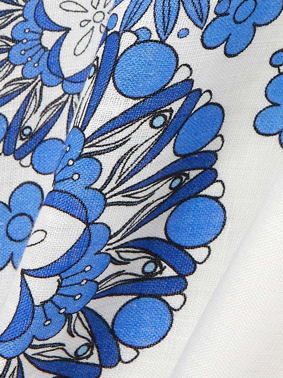 stella halterneck flower-print cotton and linen-blend maxi dress