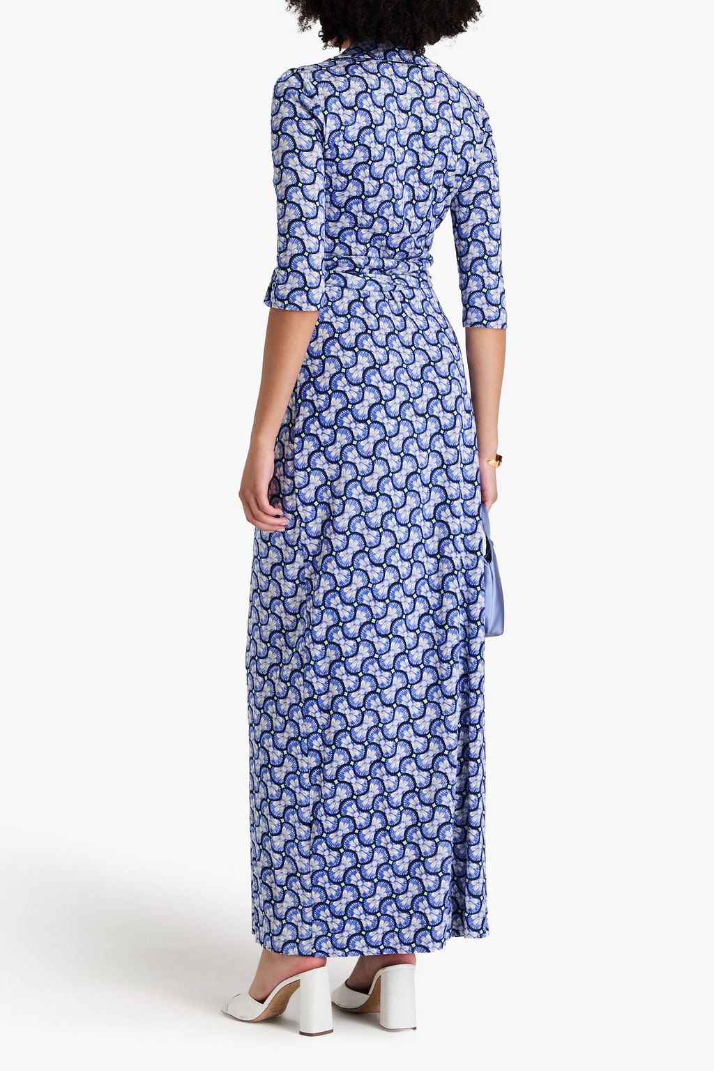 DIANE VON FURSTENBERG Abigail floral-print silk-jersey maxi wrap dress