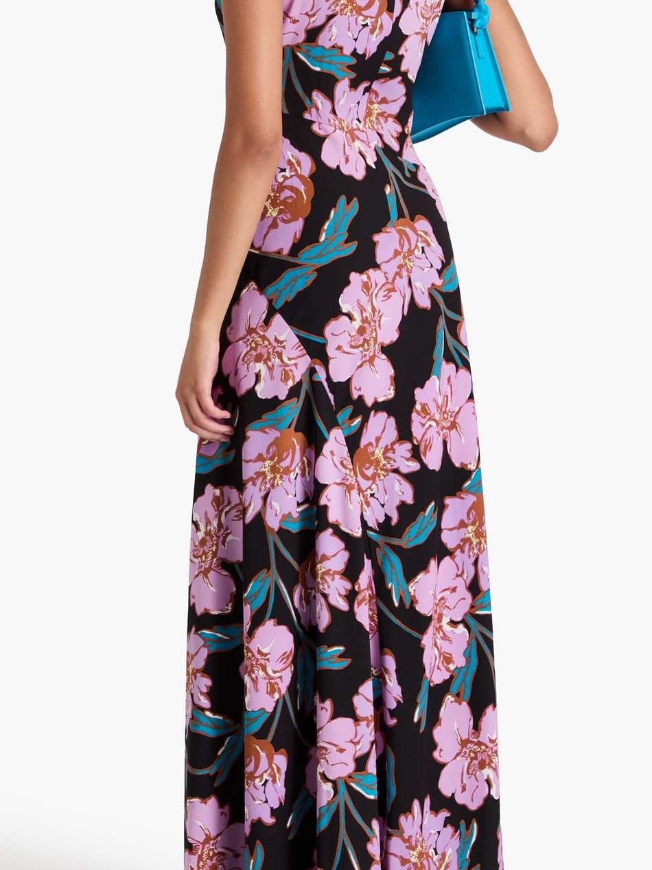 edie floral-print crepe maxi dress