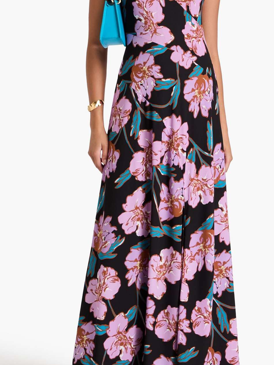 edie floral-print crepe maxi dress
