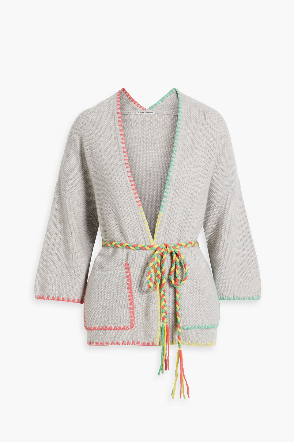 Autumn Cashmere Cashmere Cardigan In Light Gray