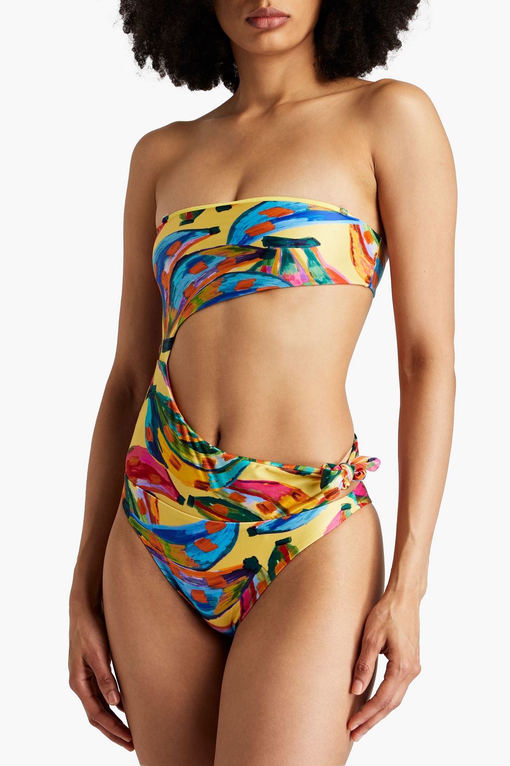 FARM RIO Cutout printed swimsuit