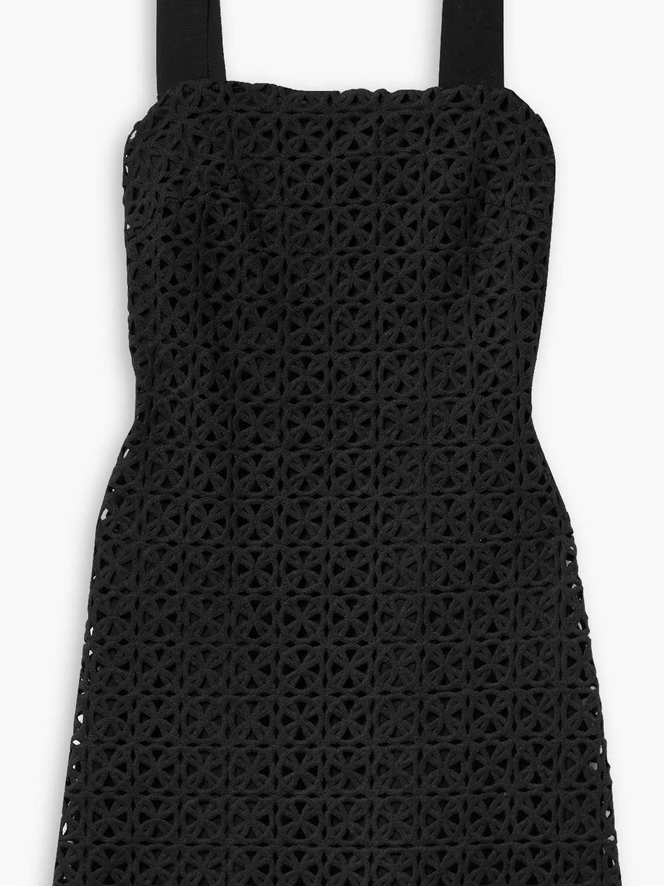 kira crocheted cotton mini dress