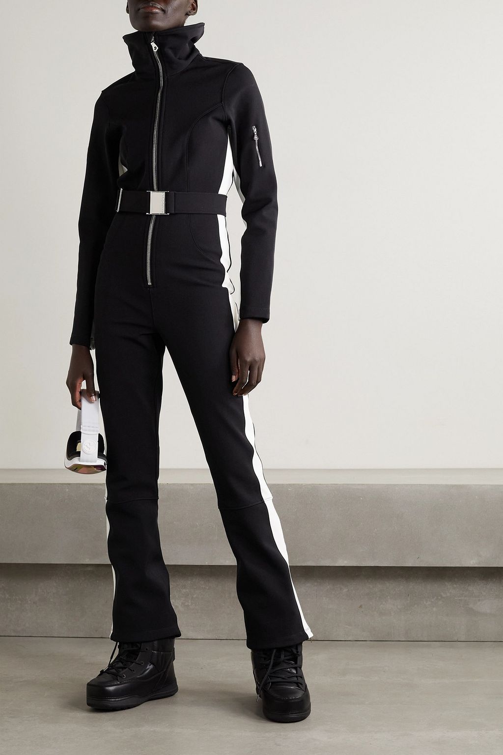 CORDOVA Cordova color-block belted ski suit