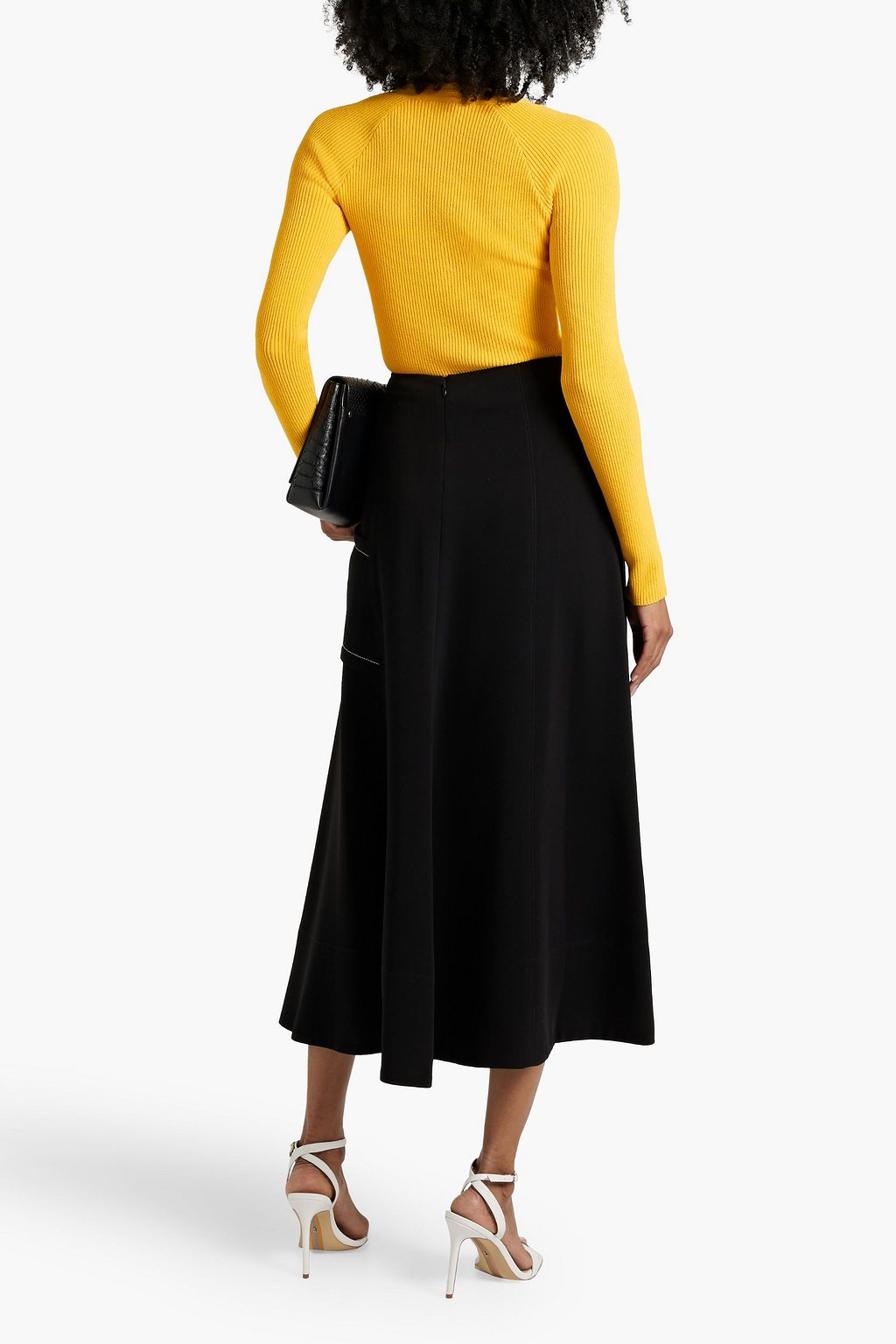 AUTUMN CASHMERE Cutout ribbed-knit sweater
