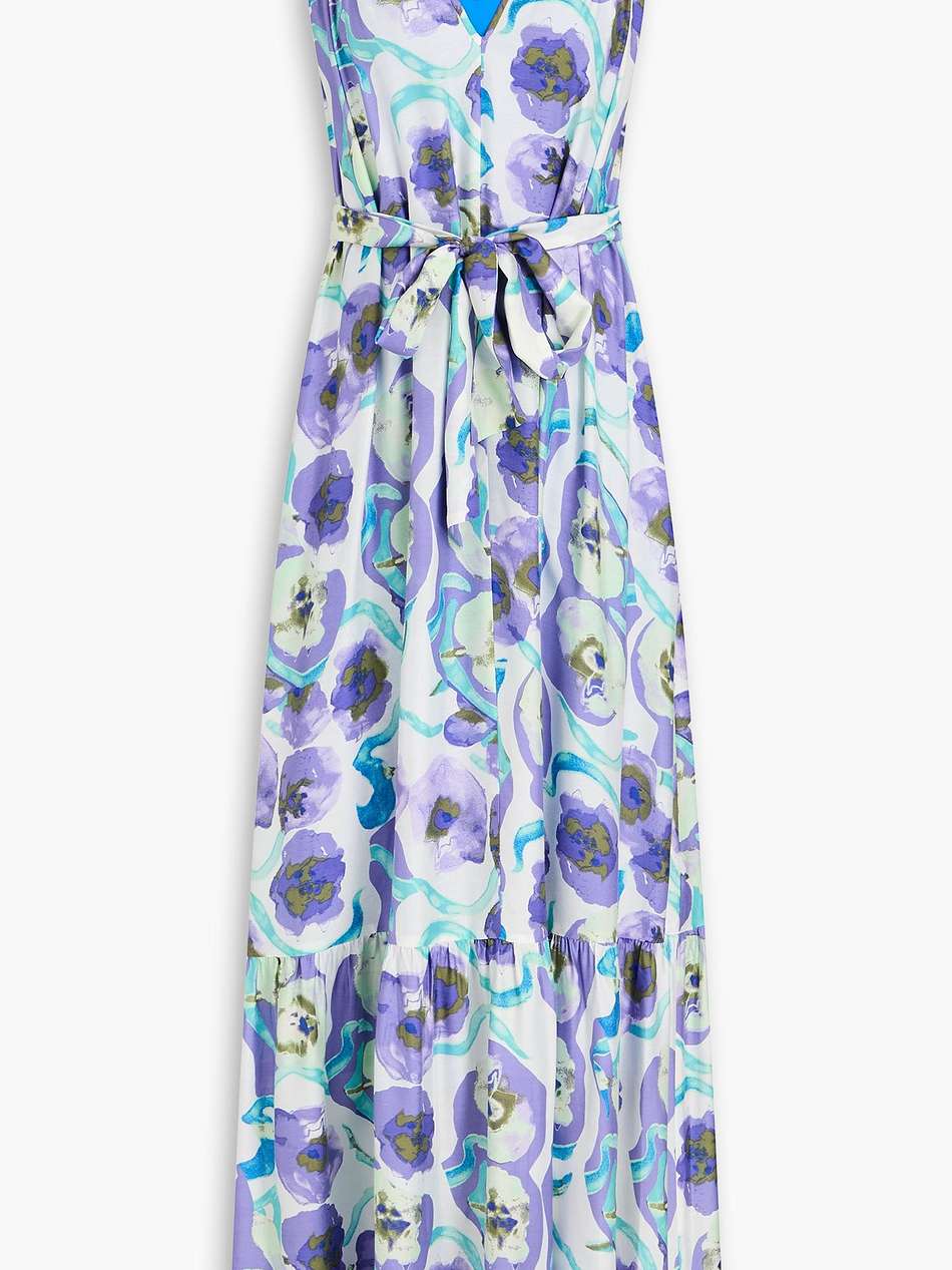 jodie floral-print habotai maxi dress