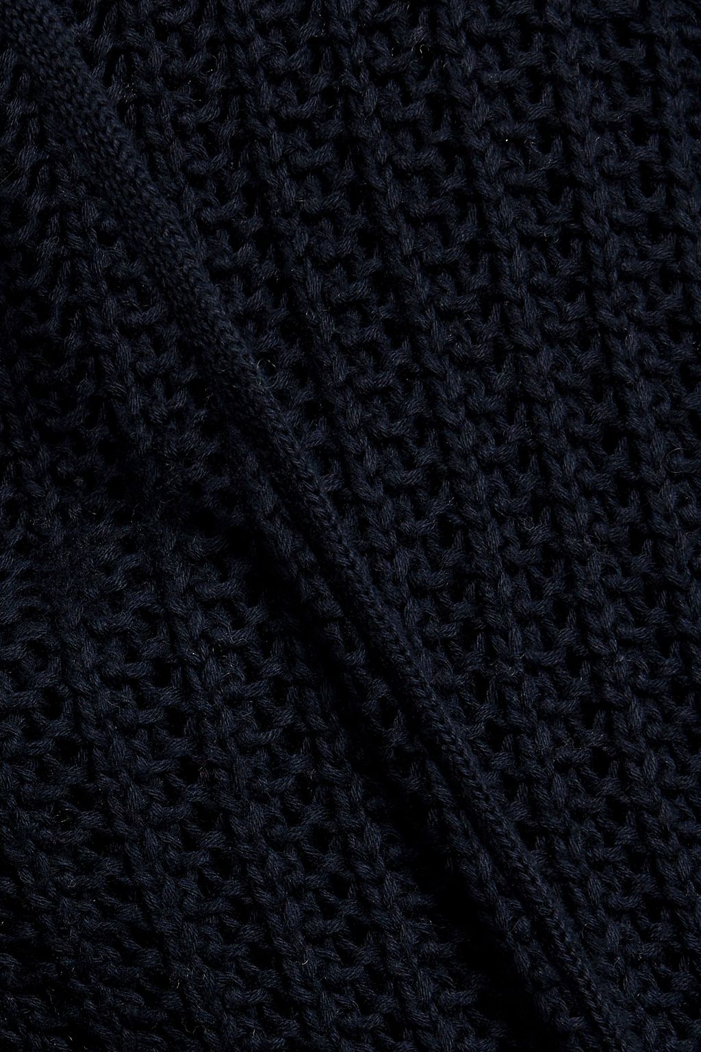 COTTON BY AUTUMN CASHMERE Crocheted cotton hoodie