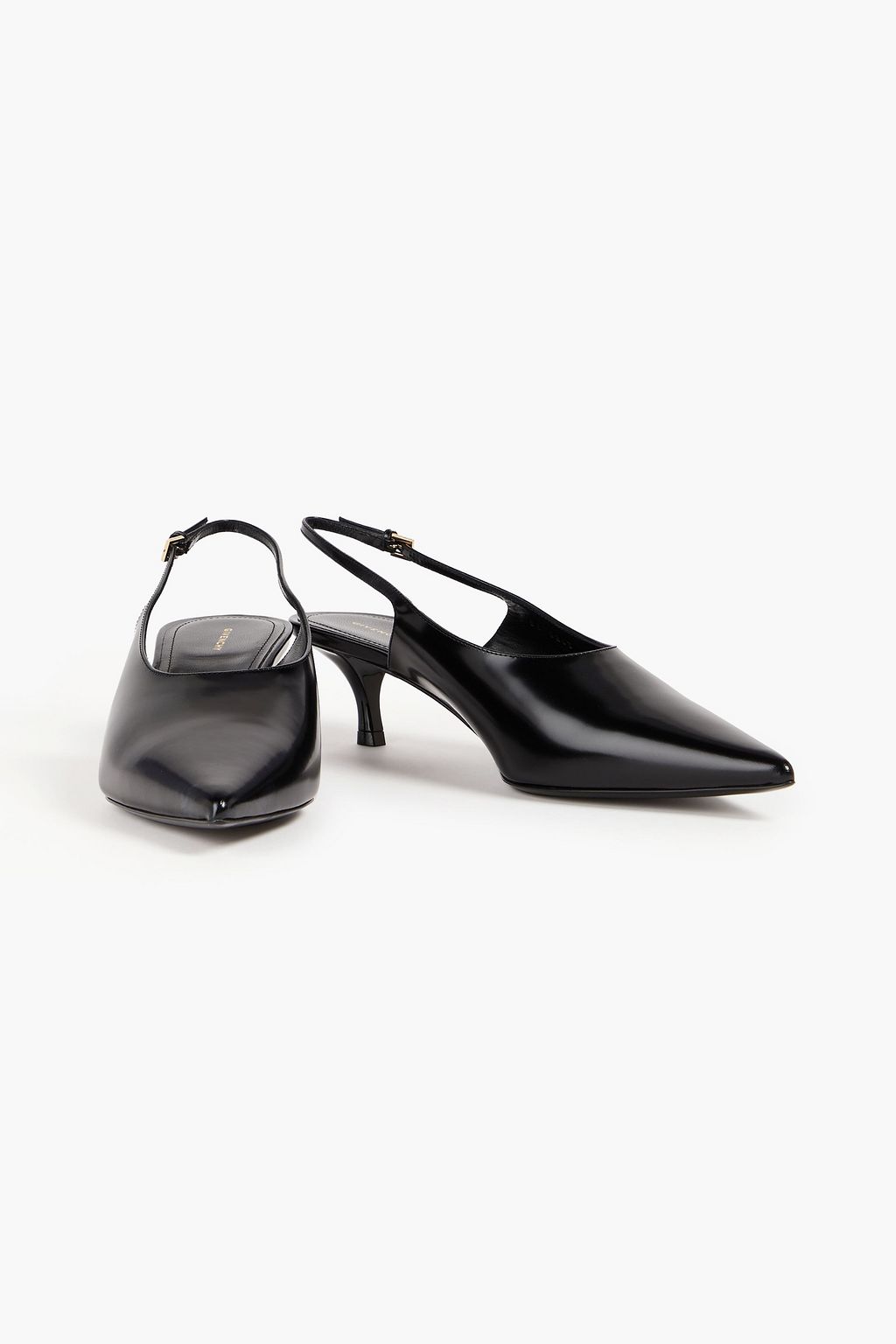 GIVENCHY Show brushed-leather slingback pumps
