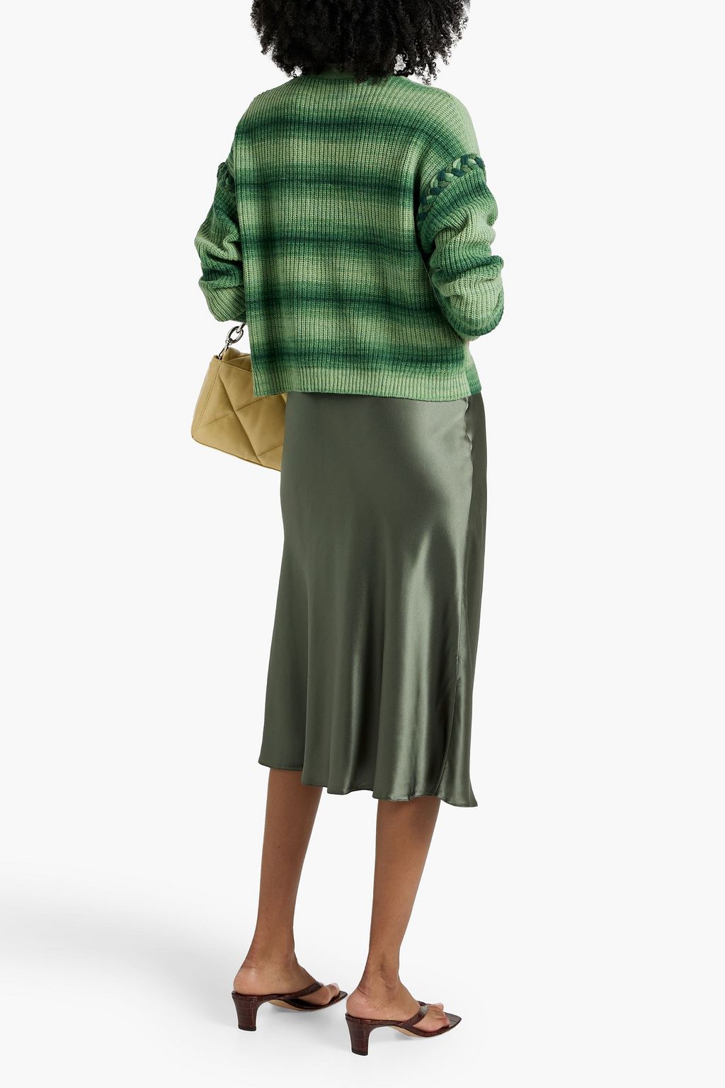 AUTUMN CASHMERE Space-dyed cashmere-blend cardigan