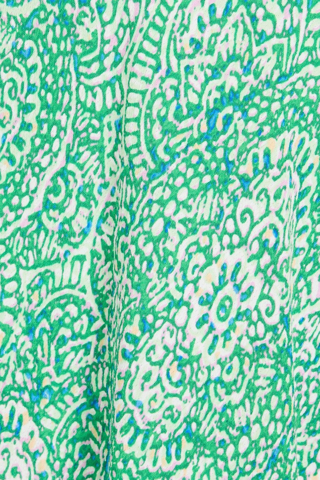 DIANE VON FURSTENBERG فستان "بريتي" متوسط الطول مصنوع من الكريب ومزين بطبعات